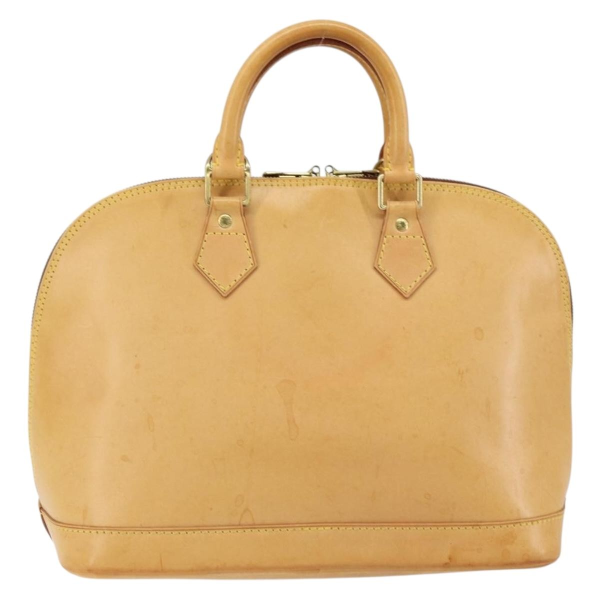 Louis Vuitton Alma Handbag Nomade Leather, BEIGE, LEATHER, Handbag