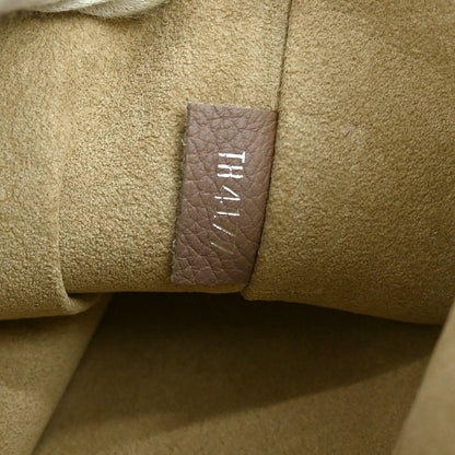 Louis Vuitton Zip Around Pochette Jour Leather, GRAY, LEATHER, Clutche & pouche