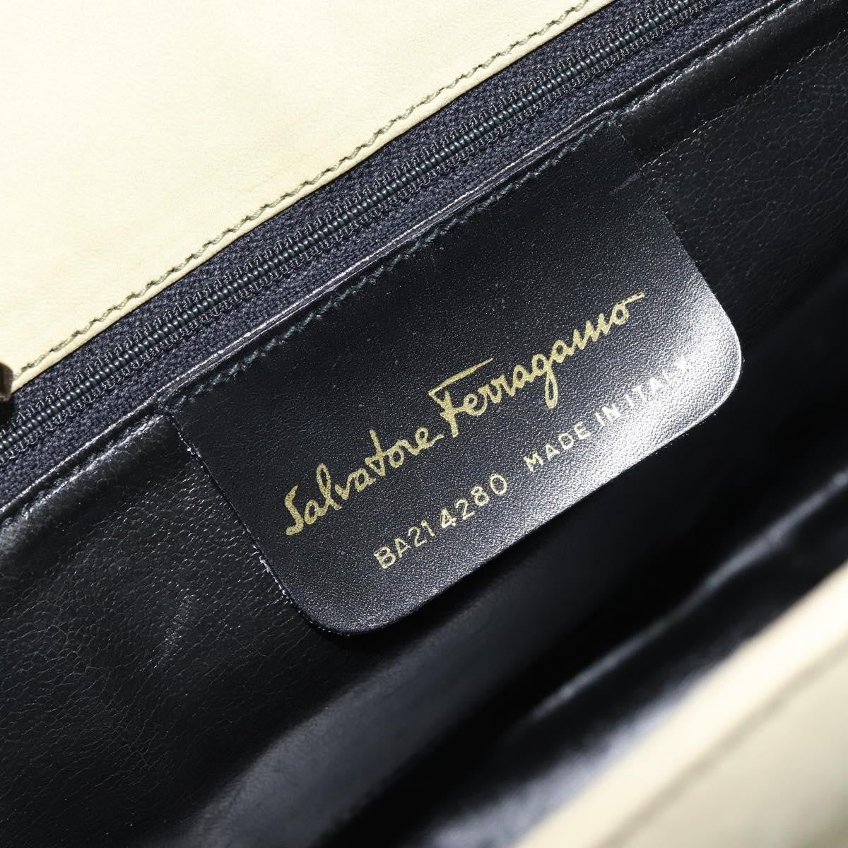 Salvatore Ferragamo Vala Shoulder Bag Suede, GREEN, SUEDE, Shoulder bag