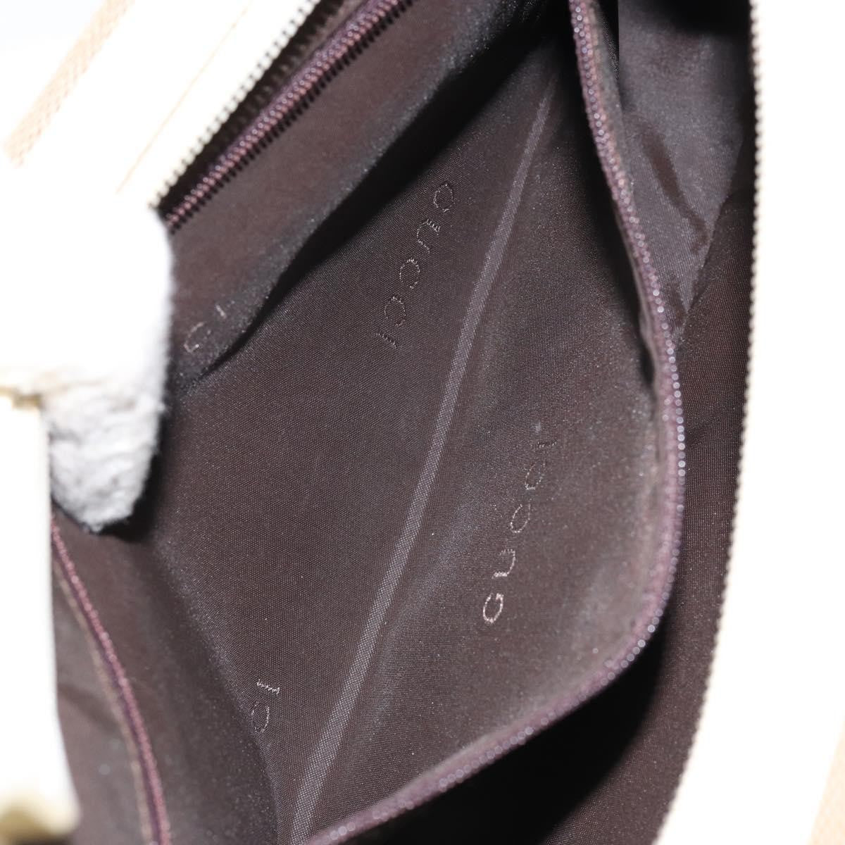 Gucci Vintage Shoulder Bag Canvas, BEIGE, CANVAS, Shoulder bag