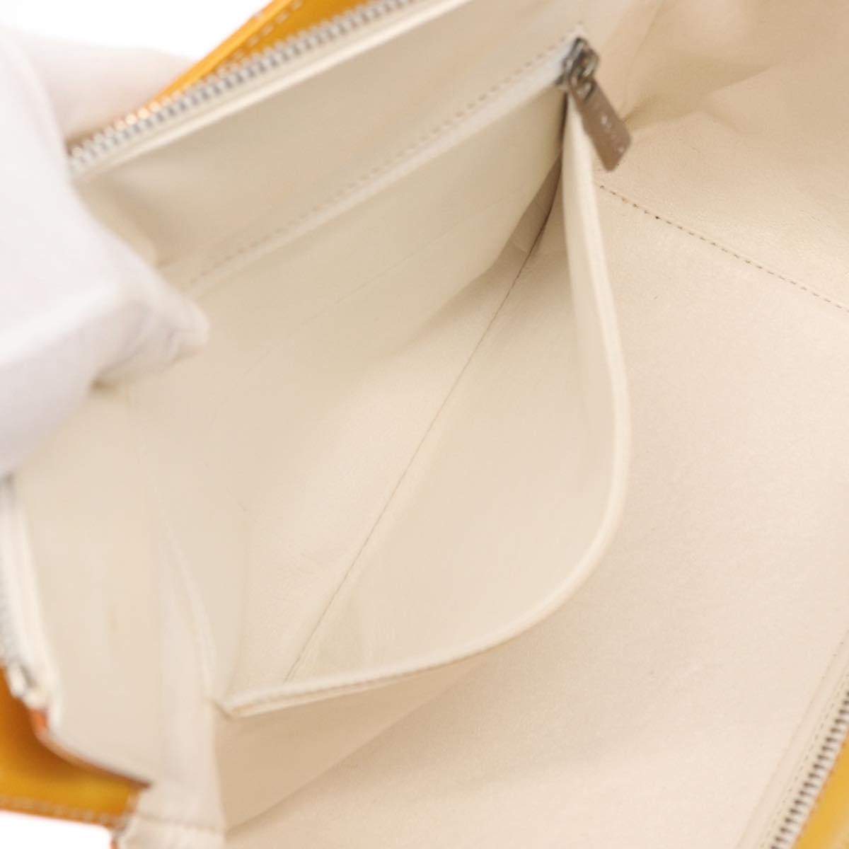 Chanel Vintage Petite Timeless Tote Quilted Patent, YELLOW, PATENT_LEATHER, Tote bag