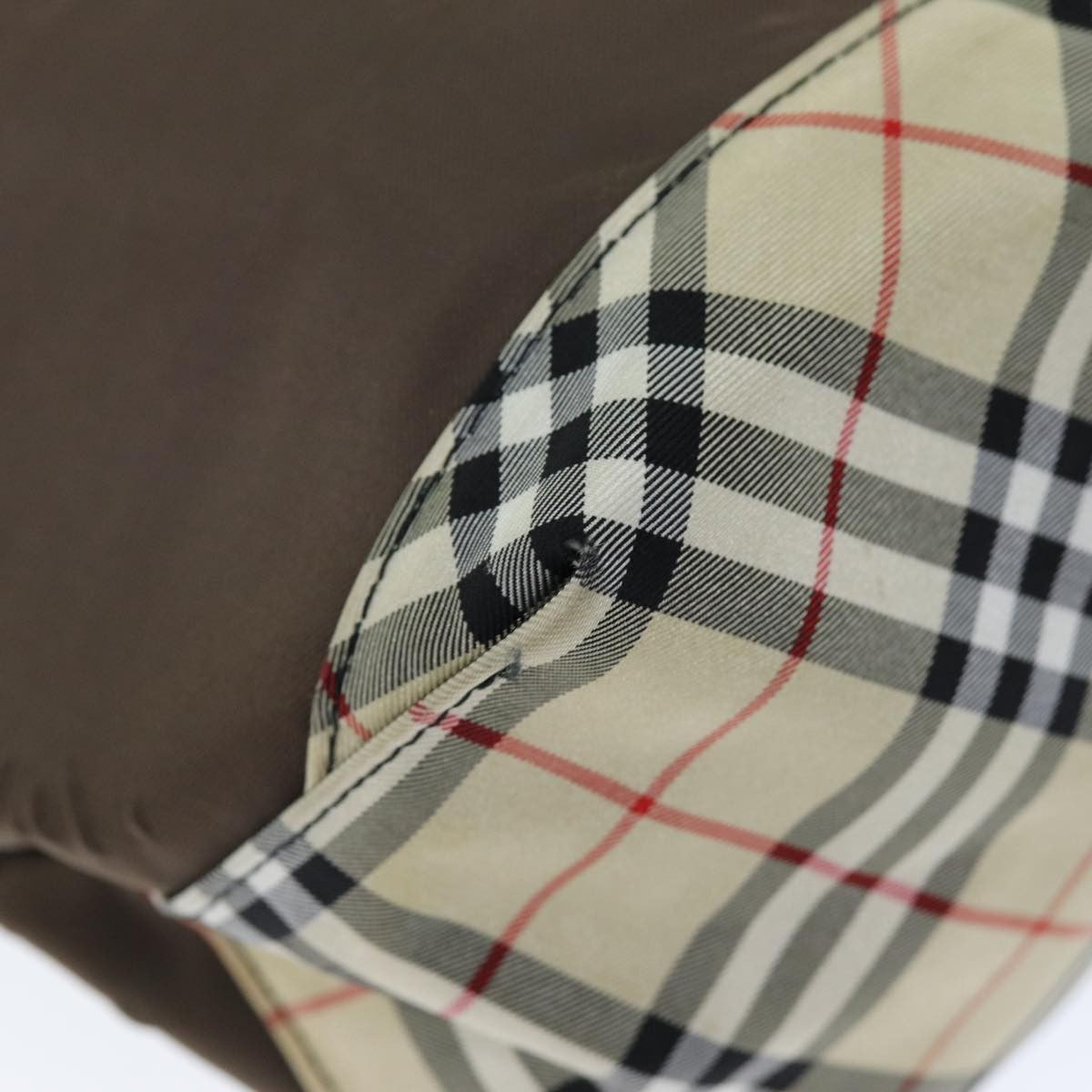 Burberry Nova Check Tote Nylon, BROWN, NYLON, Tote bag