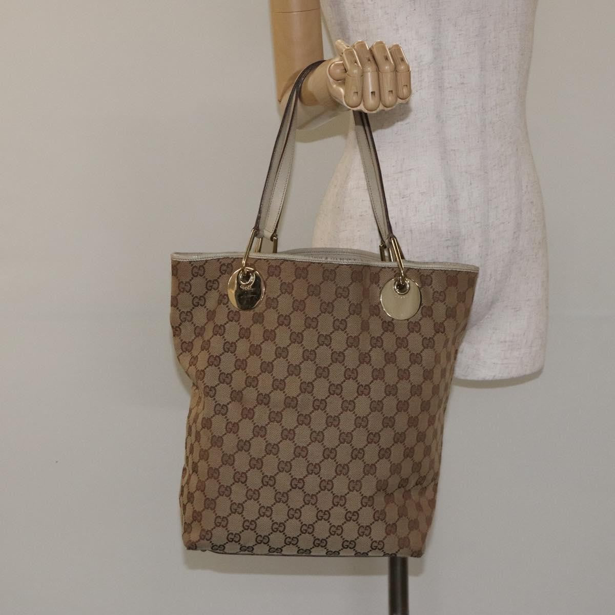 Gucci GG Canvas Bag Canvas, BEIGE, CANVAS, Tote bag