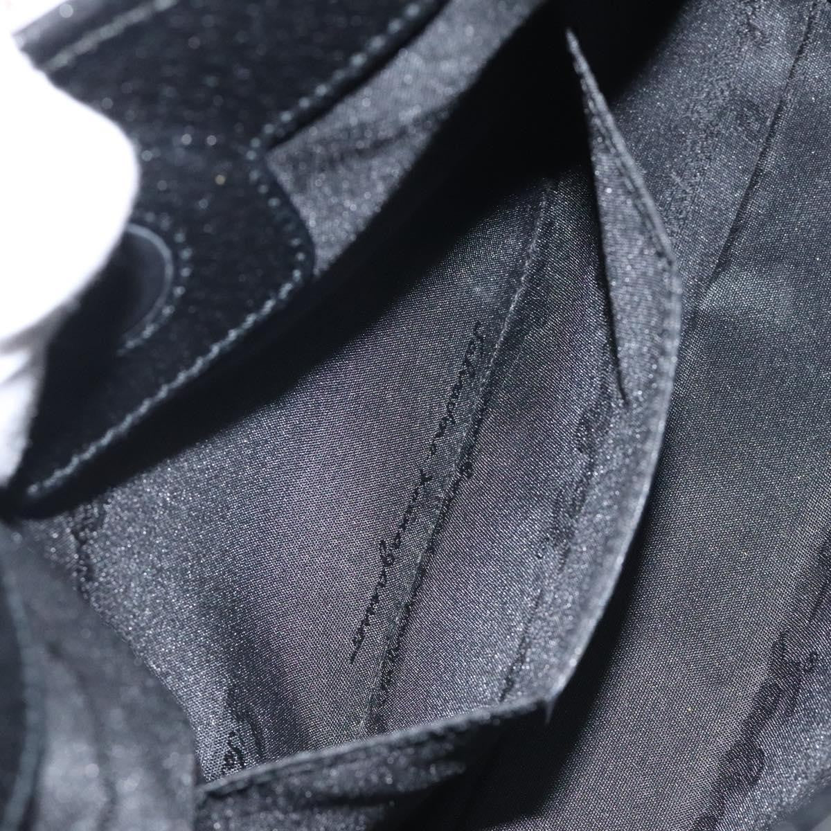 Salvatore Ferragamo Vintage Shoulder Bag Canvas, NAVY, CANVAS, Shoulder bag