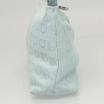 Salvatore Ferragamo Vintage Gancini Pochette Nylon, BLUE, NYLON, Clutche & pouche