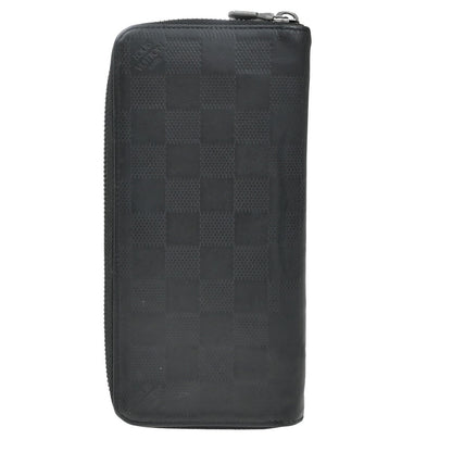 Louis Vuitton Zippy wallet vertical Damier Infini Leather, BLACK, LEATHER, Wallets