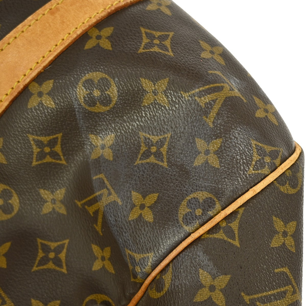 Louis Vuitton Keepall Bandouliere Bag Monogram Canvas, BROWN, CANVAS, Travel bag