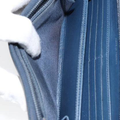 Chanel Boy Yen Wallet Quilted Lambskin, NAVY, LEATHER, Wallets