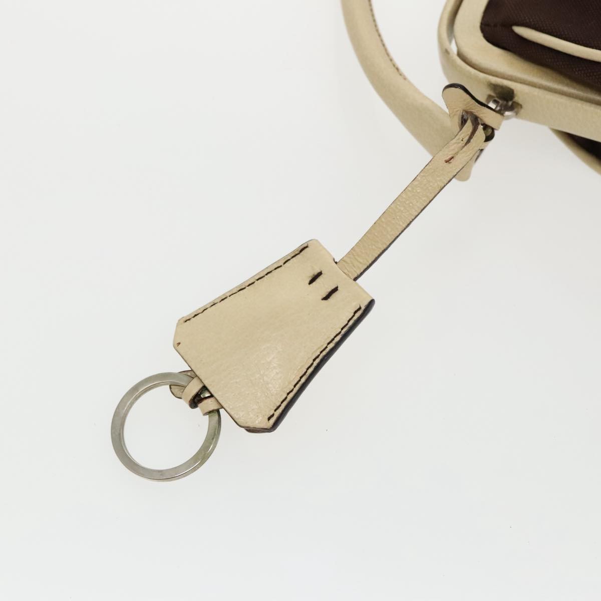 Prada Vintage Handbag Canvas, BROWN, CANVAS, Handbag