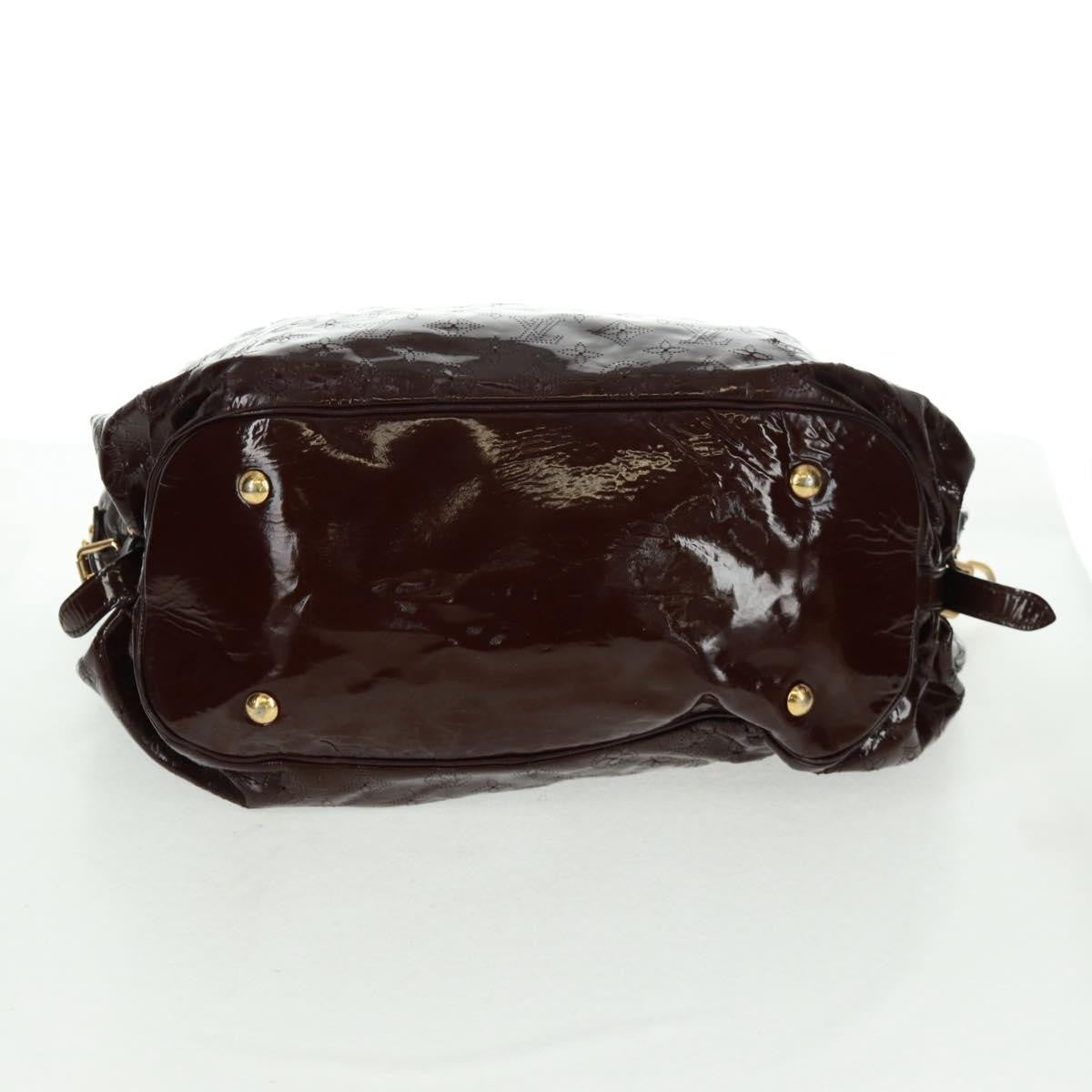 Louis Vuitton L Hobo Surya Leather, BROWN, PATENT_LEATHER, Tote bag