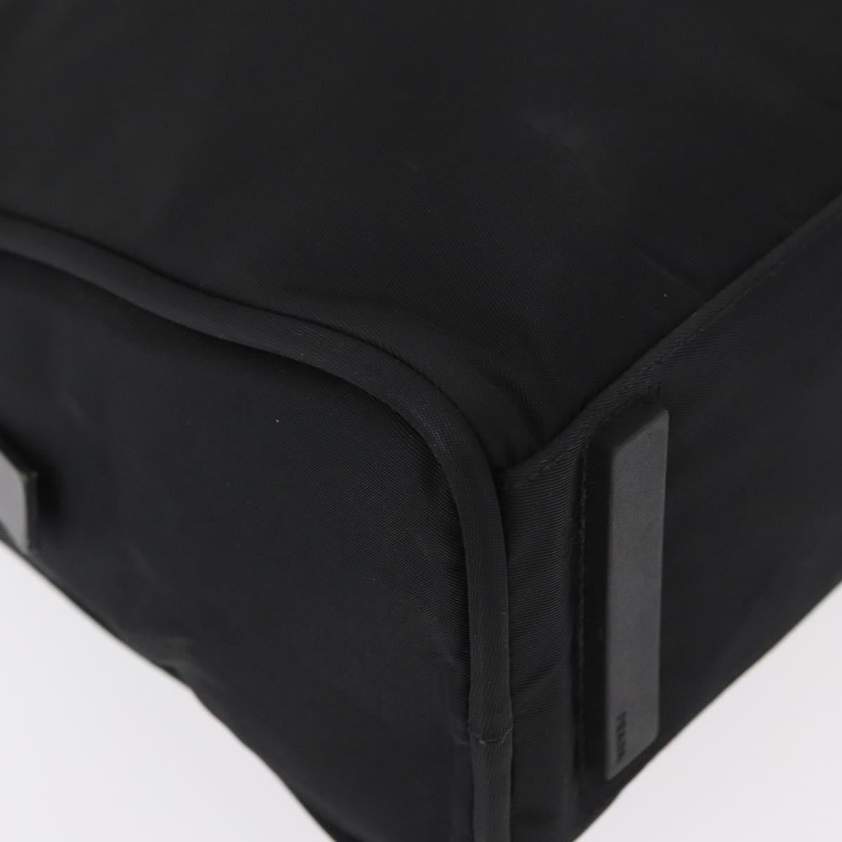 Prada Bowling Shoulder Bag Tessuto, BLACK, NYLON, Shoulder bag