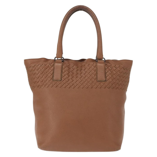 Bottega Veneta Intrecciato Tote Leather, BROWN, LEATHER, Tote bag
