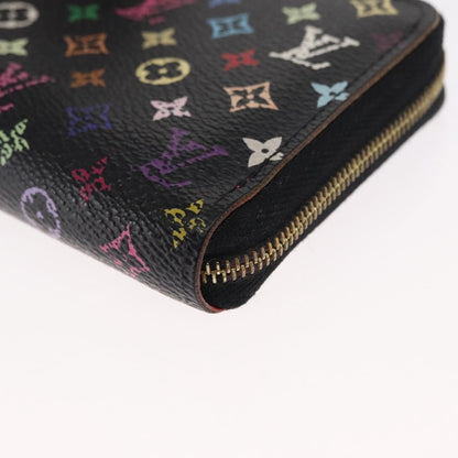 Louis Vuitton Porte-Monnaie Zippy Wallet Monogram Multicolor, BLACK, CANVAS, Wallets