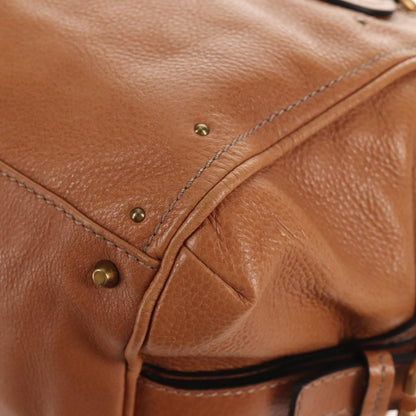 Chloe Paddington Lock Handbag Leather, BROWN, LEATHER, Shoulder bag