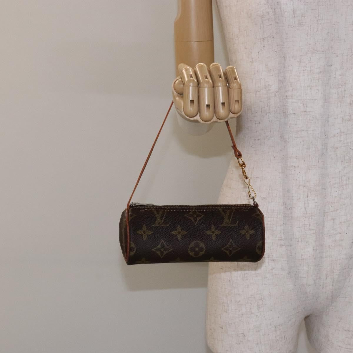 Louis Vuitton Papillon Pochette Monogram Canvas, BROWN, CANVAS, Handbag