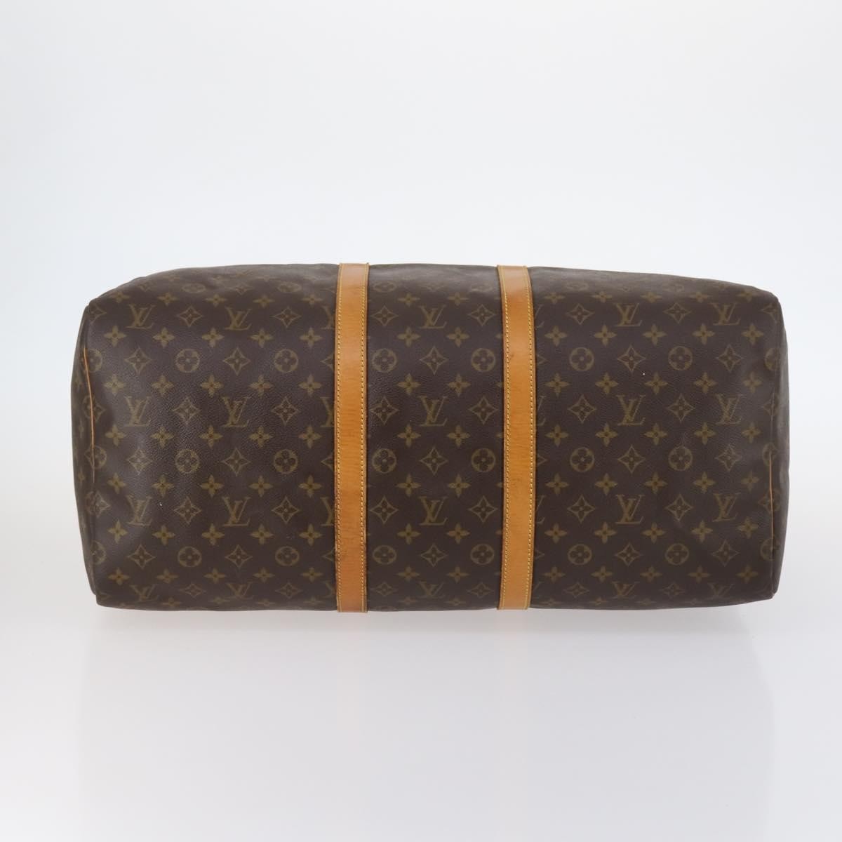 Louis Vuitton Keepall Bag Monogram Canvas, BROWN, CANVAS, Travel bag