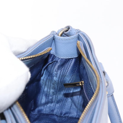 Salvatore Ferragamo Gancini Tote Leather, BLUE, LEATHER, Tote bag