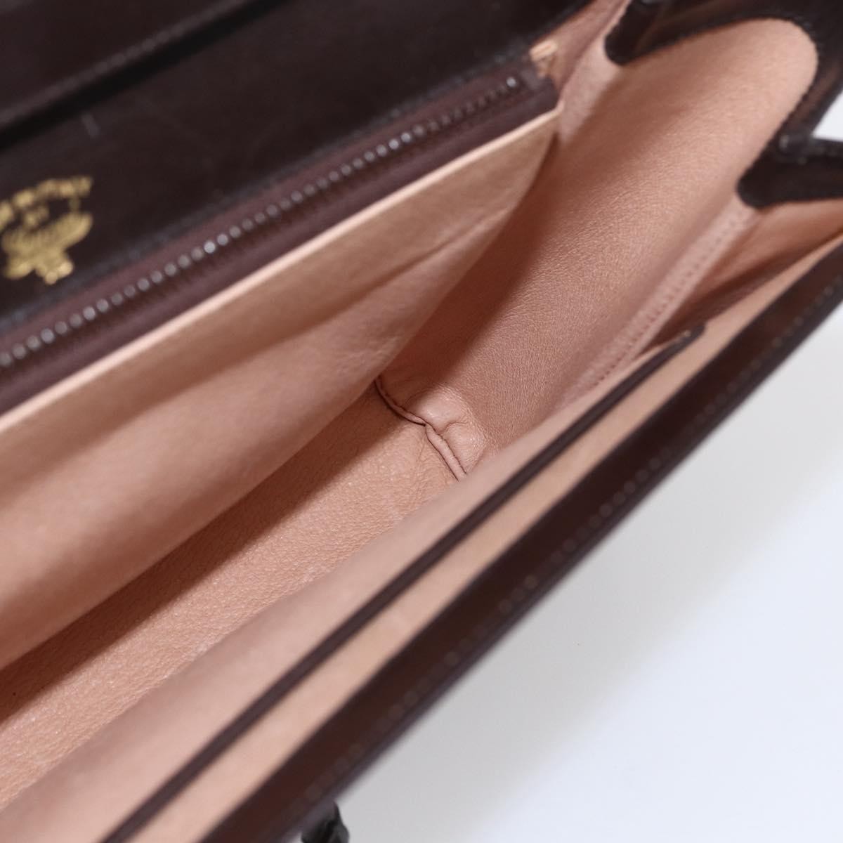 Gucci Vintage Shoulder Bag Leather, BROWN, LEATHER, Shoulder bag