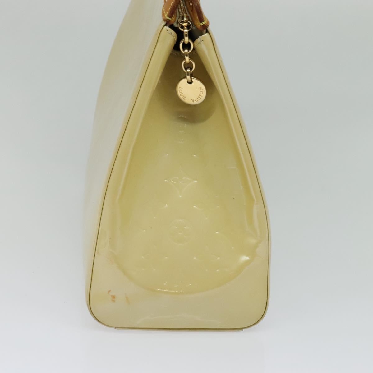 Louis Vuitton Brea Handbag Monogram Vernis, BEIGE, PATENT_LEATHER, Handbag