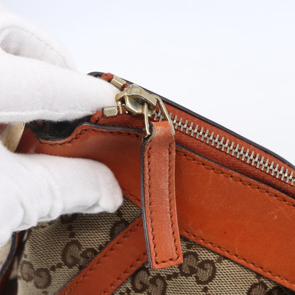 Gucci D Ring Messenger Bag GG Canvas, BEIGE, CANVAS, Shoulder bag