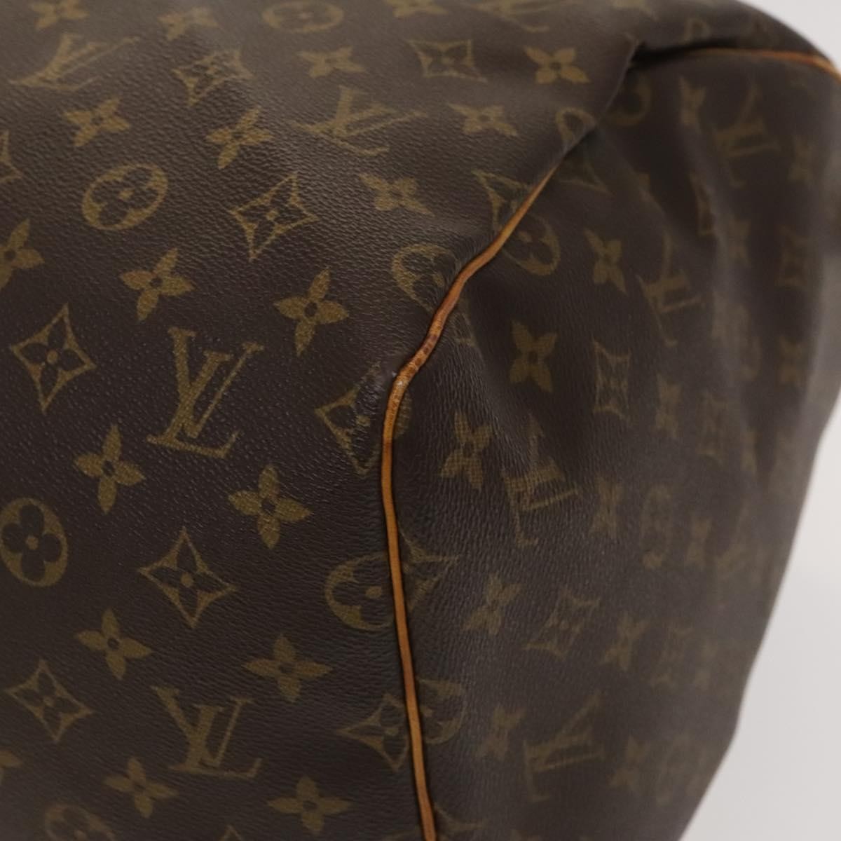 Louis Vuitton Keepall Bag Monogram Canvas, BROWN, CANVAS, Travel bag