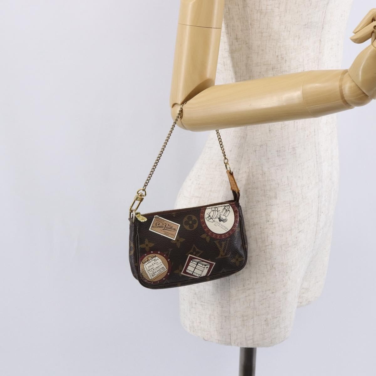 Louis Vuitton Pochette Accessoires Limited Edition Monogram Canvas, BROWN, CANVAS, Clutche & pouche