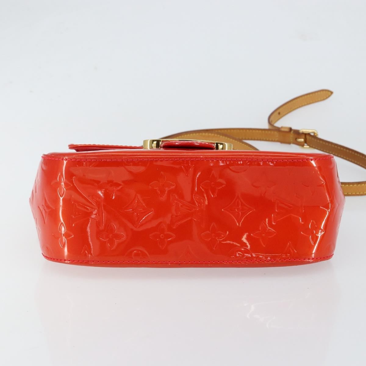 Louis Vuitton Bellflower Handbag Monogram Vernis, RED, PATENT_LEATHER, Shoulder bag