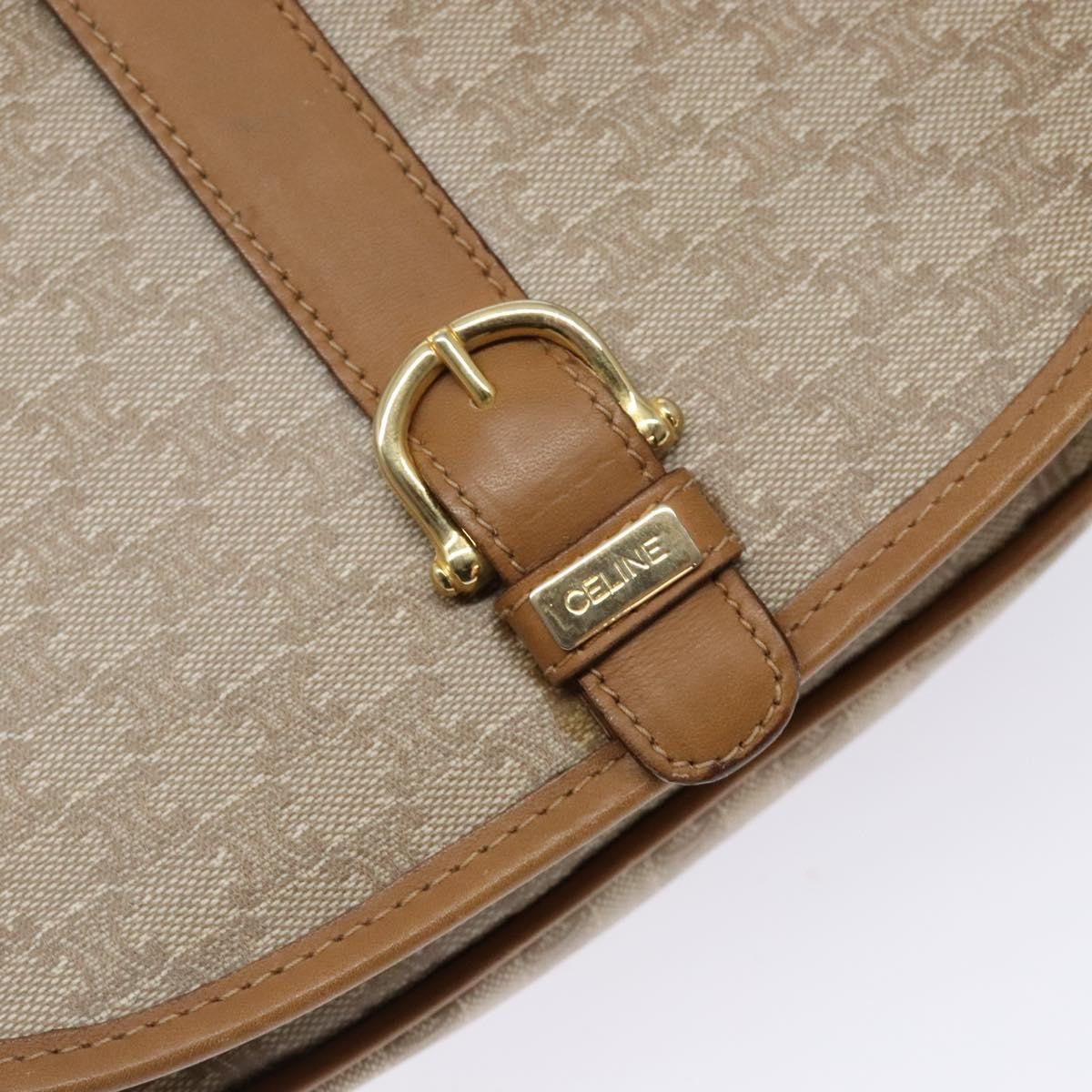 Celine Vintage Triomphe Shoulder Bag Canvas, BEIGE, CANVAS, Shoulder bag