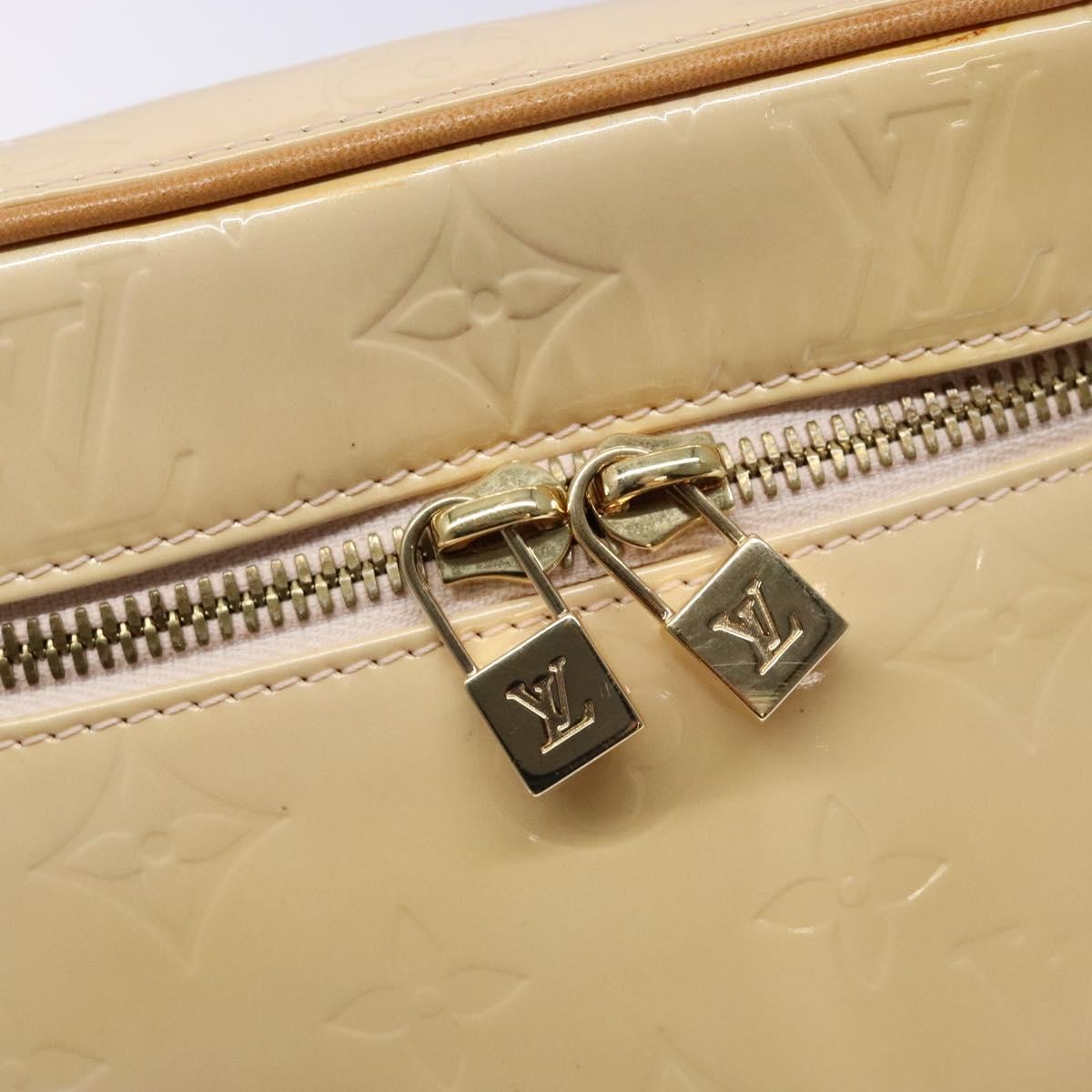 Louis Vuitton Sullivan Handbag Monogram Vernis, BEIGE, PATENT_LEATHER, Handbag