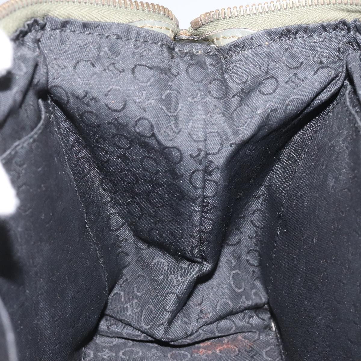 Celine C Macadam Pouch Canvas, BEIGE, CANVAS, Clutche & pouche