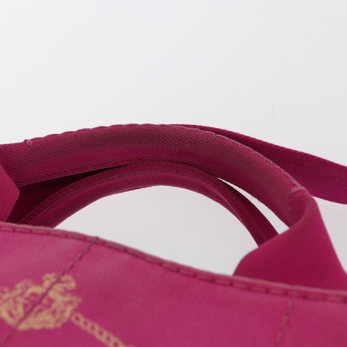 Prada Canapa Open Tote Canvas, PINK, CANVAS, Shoulder bag