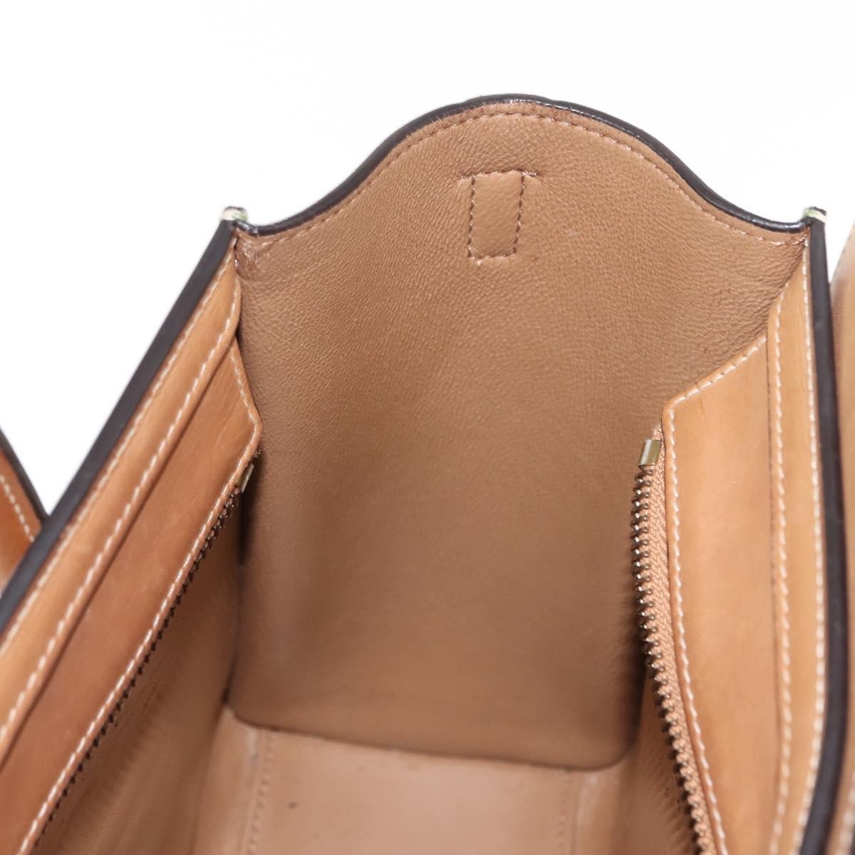 Celine Tricolor Luggage Bag Leather, BEIGE, LEATHER, Handbag