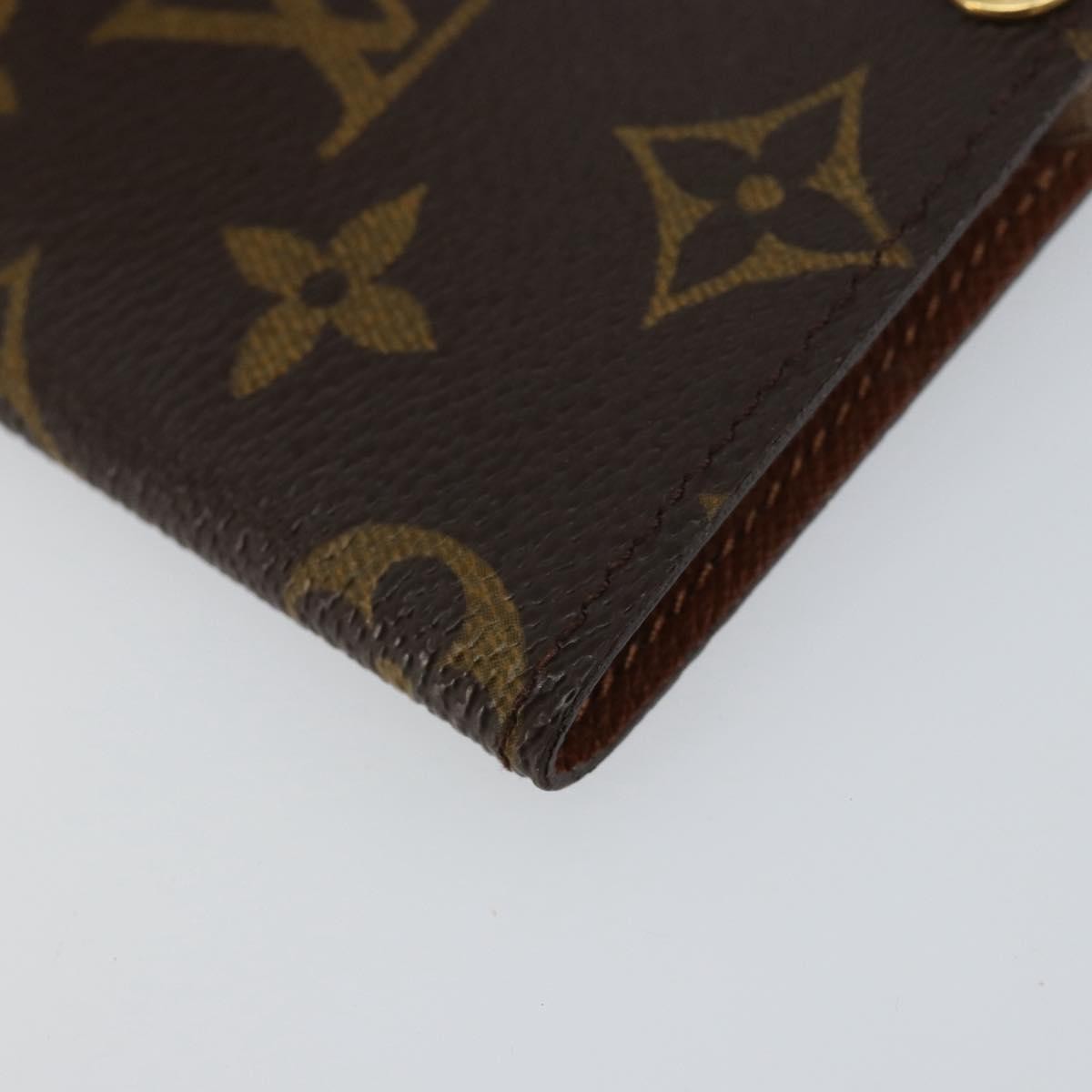 Louis Vuitton Porte Cartes Pression Card Case Monogram Canvas, BROWN, CANVAS, Card Holders