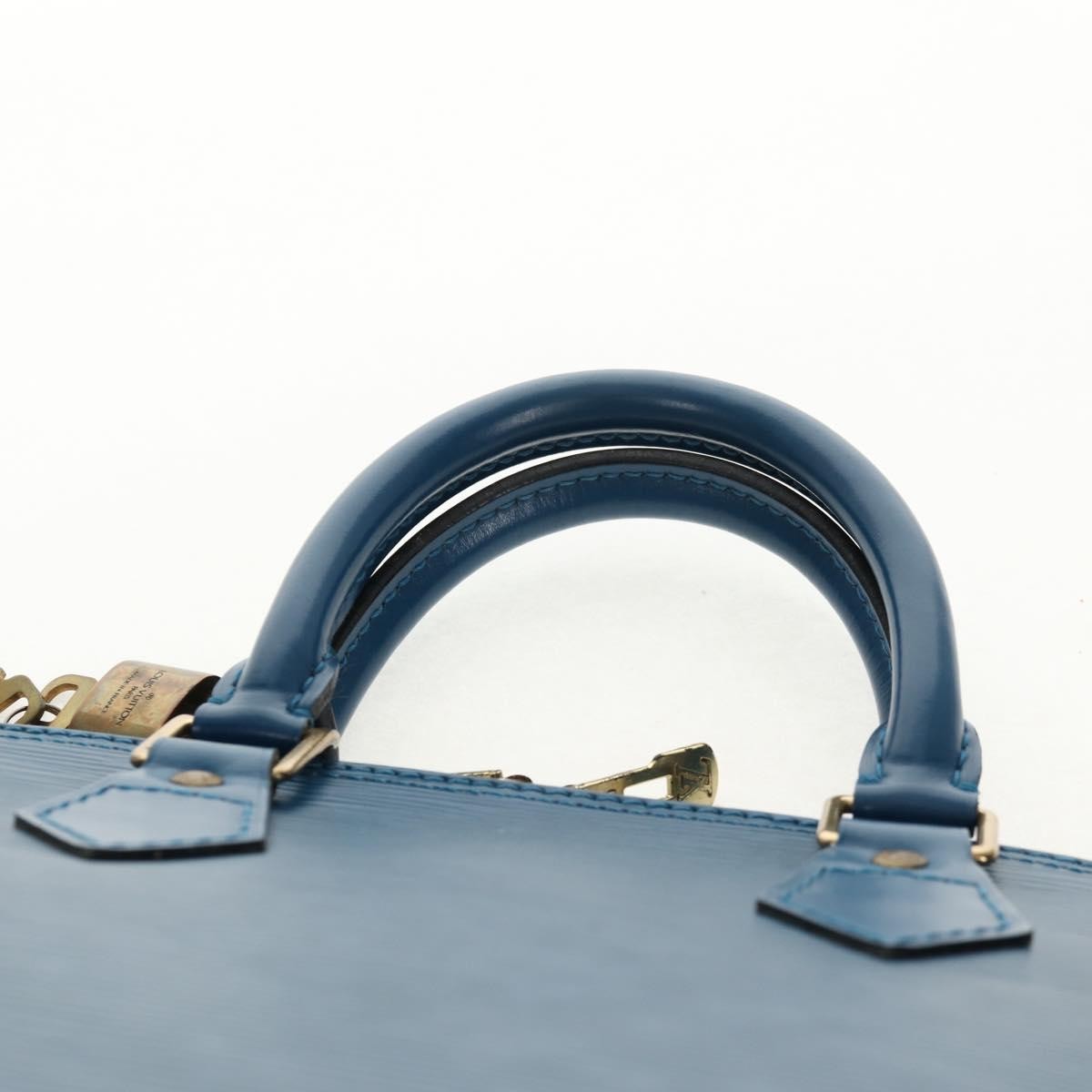 Louis Vuitton Alma Handbag Epi Leather, BLUE, LEATHER, Handbag