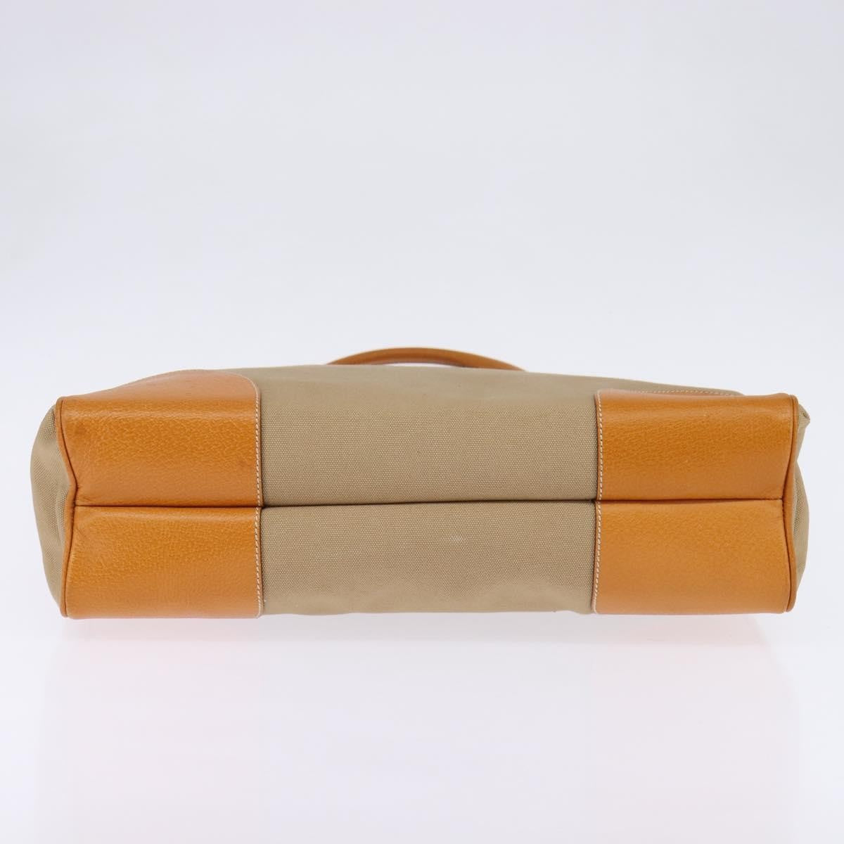 Prada Lux Convertible Open Tote Canvas and leather, BEIGE, CANVAS, Tote bag