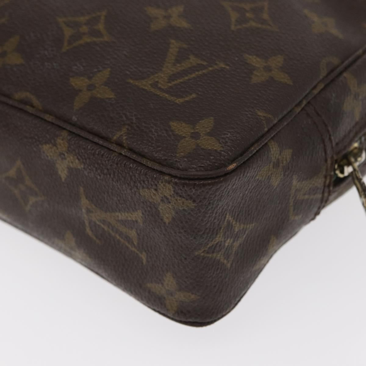Louis Vuitton Trousse Toiletry Pouch Monogram Canvas, BROWN, CANVAS, Toiletry Case