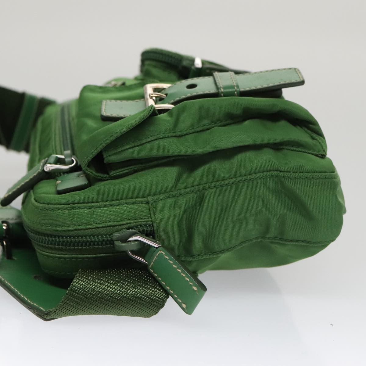Prada Multi Pocket Zip Waist Bag Tessuto, GREEN, NYLON, Bag