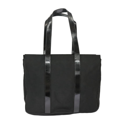 Salvatore Ferragamo Vala tote Canvas, BLACK, CANVAS, Tote bag