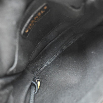 Chanel Scales Camera Bag Leather with Jersey, BLACK, LEATHER, Shoulder bag