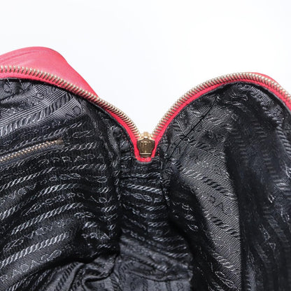 Prada Zip Around Tote Tessuto, RED, NYLON, Handbag