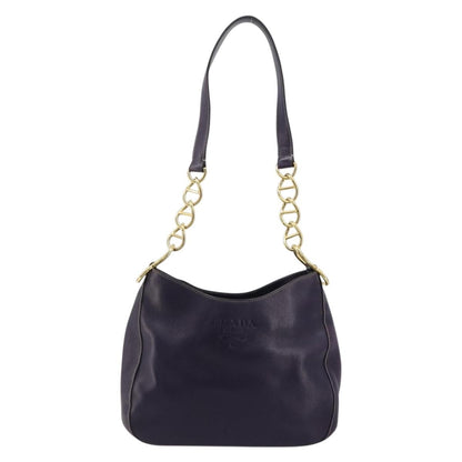 Prada Chain Shoulder Bag Leather, Purple, Leather, Handbag