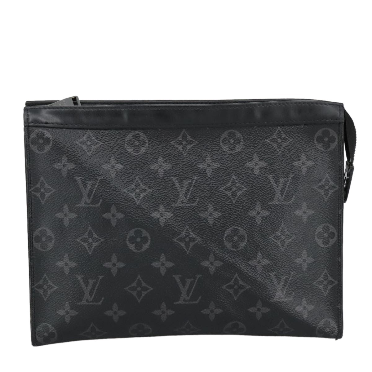 Louis Vuitton Pochette Voyage Monogram Eclipse Canvas, BLACK, CANVAS, Clutche & pouche