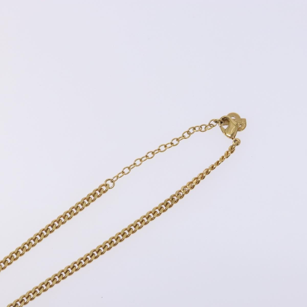 Christian Dior CD Pendant Necklace Gold-plated, GOLD, METAL, Necklace