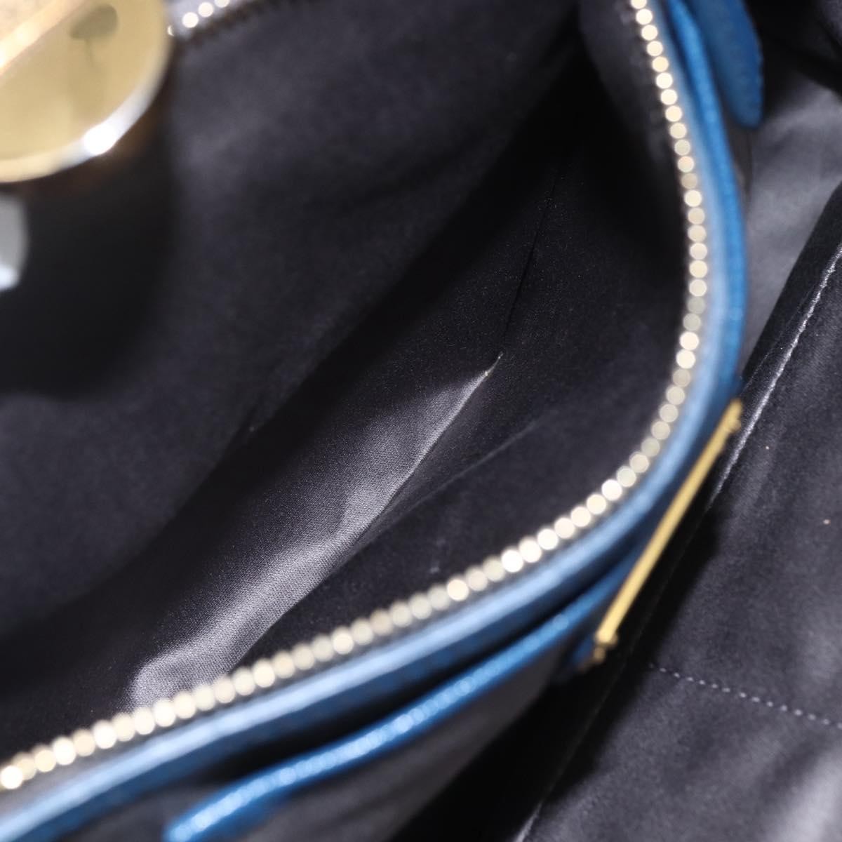 Miu Miu Vintage Tote bag Leather, BLUE, LEATHER, Tote bag