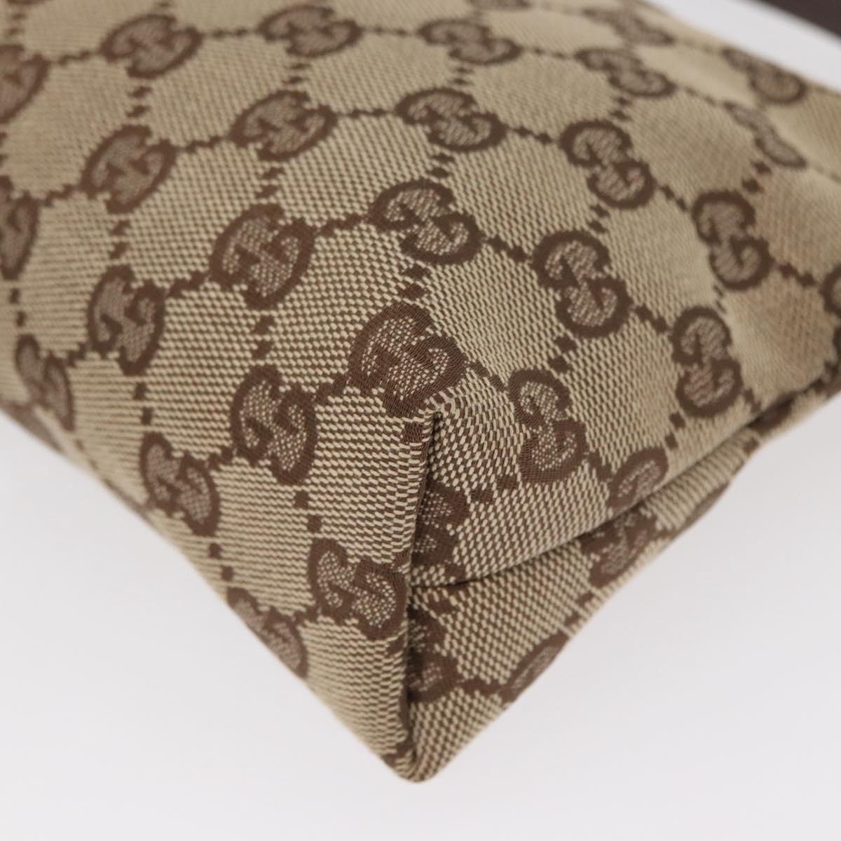 Gucci Pochette GG Canvas, BEIGE, CANVAS, Handbag