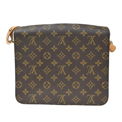 Louis Vuitton Cartouchiere Handbag Monogram Canvas, BROWN, LEATHER, Shoulder bag