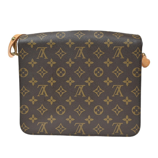 Louis Vuitton Cartouchiere Handbag Monogram Canvas, BROWN, LEATHER, Shoulder bag