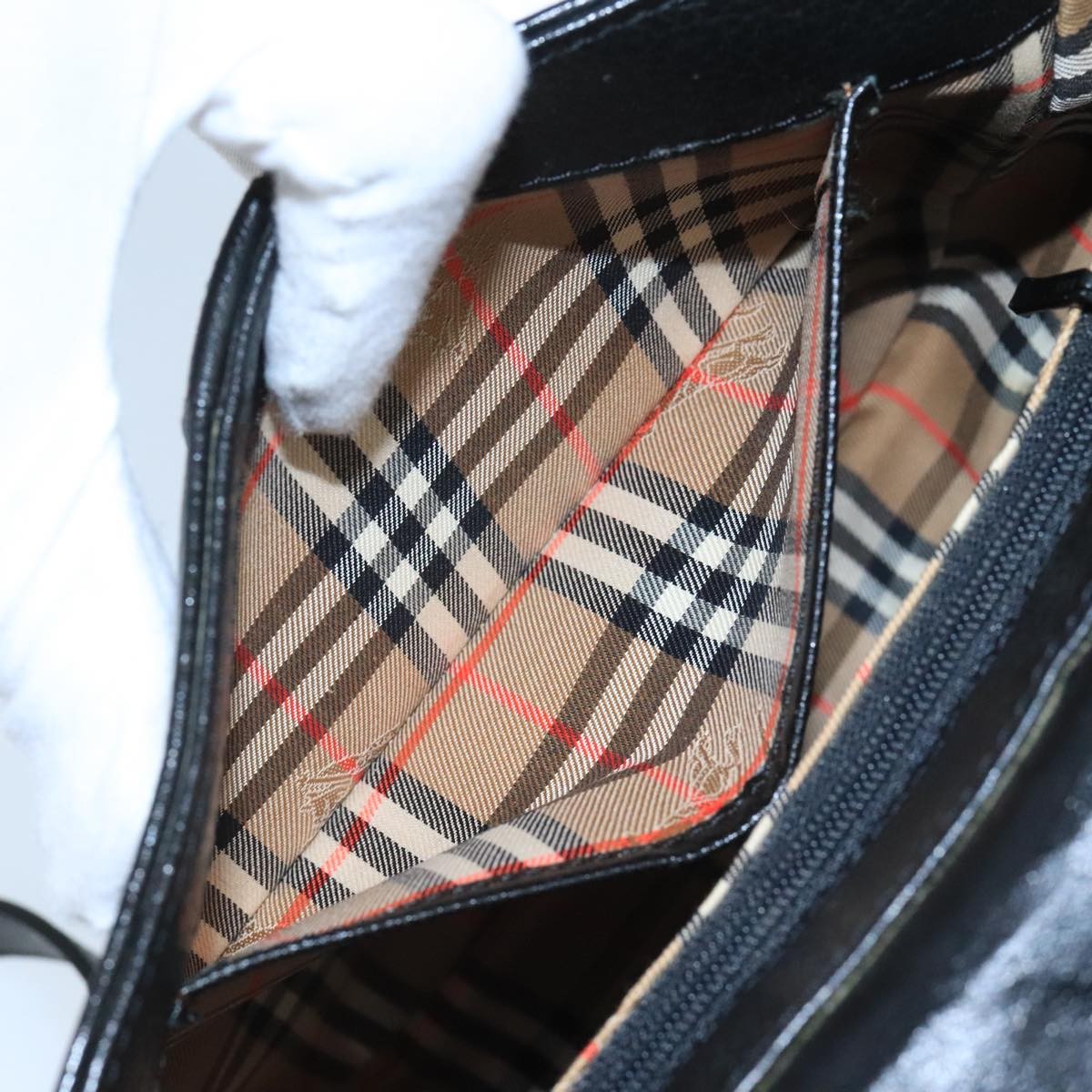 Burberry Flap Shoulder Bag Leather, BLACK, LEATHER, Shoulder bag