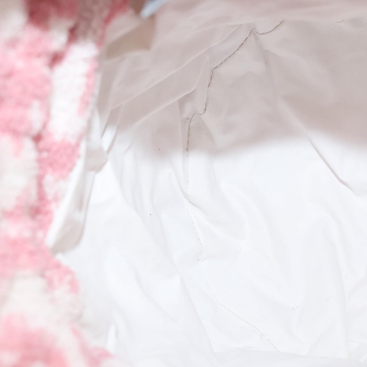 Christian Dior Vintage Trotter Pouch Pile, PINK, COTTON, Clutche & pouche