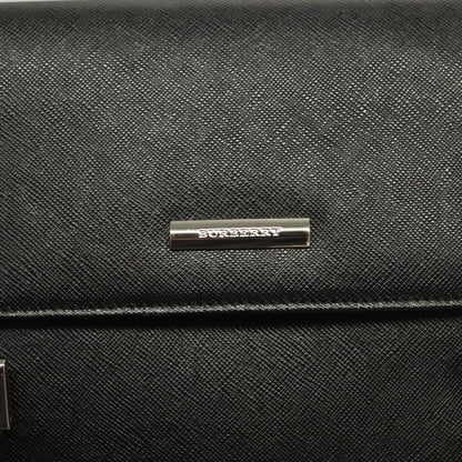 Burberry Vintage Handbag Leather, BLACK, LEATHER, Handbag